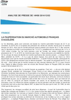 FRANCE LA PAUP&Eacute;RISATION DU MARCH&Eacute; AUTOMOBILE FRAN&Ccedil;AIS S'ACC&Eacute;L&Egrave;RE