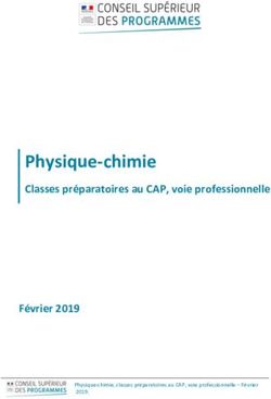 Physique-chimie Classes préparatoires au CAP, voie professionnelle Février 2019