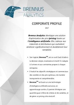 CORPORATE PROFILE - Brennus Analytics