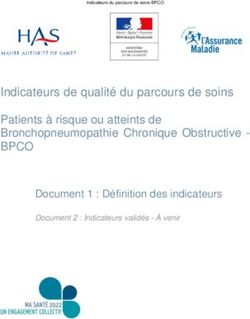 Indicateurs De Qualité Du Parcours De Soins Patients à Risque Ou ...