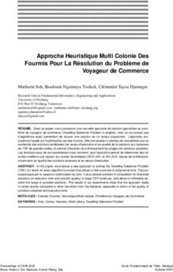 Approche Heuristique Multi Colonie Des Fourmis Pour La Résolution du Problème de Voyageur de Commerce - Cari-2020