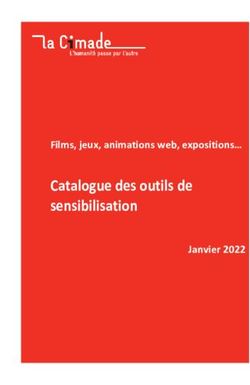 Catalogue des outils de sensibilisation - Films, jeux, animations web, expositions Janvier 2022 - La Cimade