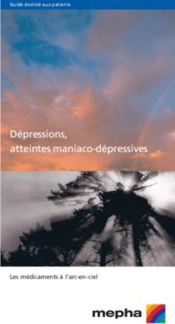 D&eacute;pressions, atteintes maniaco-d&eacute;pressives - Les m&eacute;dicaments &agrave; l'arc-en-ciel