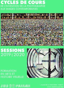 CYCLES DE COURS DE L'INVENTION DE LA PHOTOGRAPHIE AUX IMAGES CONTEMPORAINES - SESSIONS 2019 | 2020 - JEU DE PAUME
