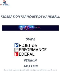 FEDERATION FRANCAISE DE HANDBALL GUIDE FEMININ - 2017 2018 Des parties de ce document feront l'objet de mises &agrave; jour et de pr&eacute;cisions en cours de ...