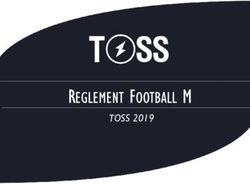REGLEMENT FOOTBALL M TOSS 2019 - CentraleSupélec Sports