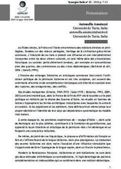 Présentation Antonella Amatuzzi - Université de Turin, Italie Université de Turin, Italie - Gerflint