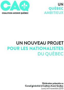 UN NOUVEAU PROJET POUR LES NATIONALISTES DU QUÉBEC - UN QUÉBEC AMBITIEUX - Déclaration présentée au Conseil général de la Coalition Avenir Québec ...
