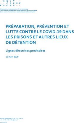 PRÉPARATION, PRÉVENTION ET LUTTE CONTRE LE COVID-19 DANS LES PRISONS ET AUTRES LIEUX DE DÉTENTION - Lignes directrices provisoires - EuroPris