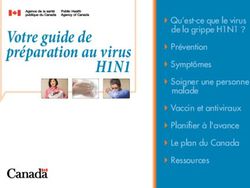Votre guide de pr&eacute;paration au virus - H1N1