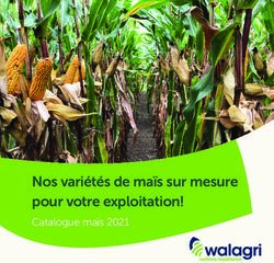 Nos variétés de maïs sur mesure pour votre exploitation! - Catalogue maïs 2021
