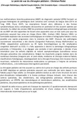 Le point de vue du chirurgien pédiatre : Christian Piolat