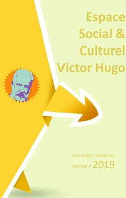 Espace Social & Culturel Victor Hugo - rapport 2019 Assembl&eacute;e G&eacute;n&eacute;rale - Espace Social & Culturel Victor Hugo
