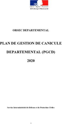 PLAN DE GESTION DE CANICULE DEPARTEMENTAL (PGCD) - 2020 ORSEC DEPARTEMENTAL - Service Interministériel de Défense et de Protection Civiles - Doubs ...