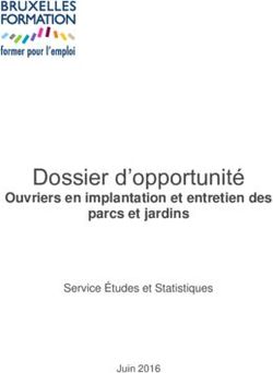 Dossier d'opportunité - Ouvriers en implantation et entretien des parcs et jardins - Bruxelles Formation