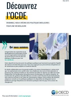 Découvrez l'OCDE ENSEMBLE, NOUS CRÉONS DES POLITIQUES MEILLEURES POUR UNE VIE MEILLEURE - OECD