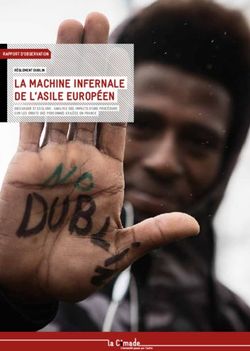LA MACHINE INFERNALE DE L'ASILE EUROPÉEN - RAPPORT D'OBSERVATION - LA CIMADE