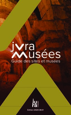 Guide des sites et musées - Édition 2020/2021 - Juramusées