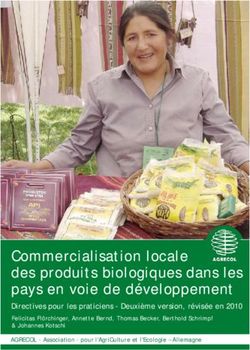 Commercialisation locale des produits biologiques dans les pays en voie de développement