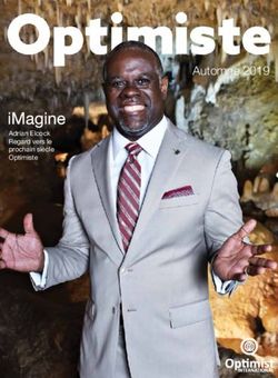 Automne 2019 Adrian Elcock Regard vers le prochain siècle Optimiste - Optimist International