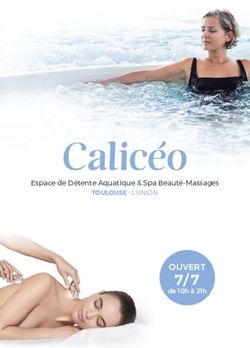 7/ 7 OUVERT Espace de Détente Aquatique & Spa Beauté-Massages - Calicéo