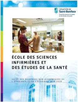 &Eacute;COLE DES SCIENCES INFIRMI&Egrave;RES ET DES &Eacute;TUDES DE LA SANT&Eacute; - GUIDE DES EXIGENCES NON ACAD&Eacute;MIQUES DE L'&Eacute;TUDIANTE ET DE L'&Eacute;TUDIANT 2019-2020 ...
