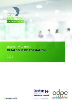 CATALOGUE DE FORMATION - EDUPRAT - PHARMACIE 2022