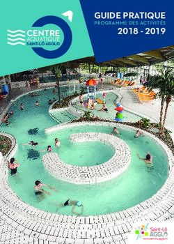 GUIDE PRATIQUE 2018 2019 - PROGRAMME DES ACTIVITÉS CENTRE