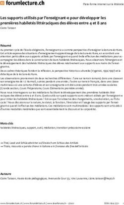 Les supports utilisés par l'enseignant-e pour développer les premières habiletés littéraciques des élèves entre 4 et 8 ans