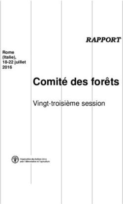 Comité des forêts Vingt-troisième session - RAPPORT
