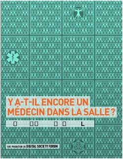 Y A-T-IL ENCORE UN MÉDECIN DANS LA SALLE ? - La santé à l'heure du numérique une production du DIGITAL SOCIETY FORUM - Orange Healthcare