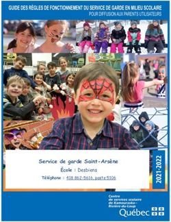 Service de garde Saint-Arsène École : Desbiens Téléphone : 418 862-5616, poste 5106 - École Desbiens