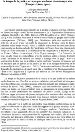 Le temps de la justice aux &eacute;poques moderne et contemporaine (Europe et Am&eacute;riques)