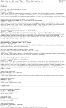 Fonds culturel Sud: Contributions - Artlink