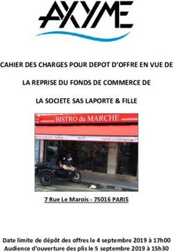 CAHIER DES CHARGES POUR DEPOT D'OFFRE EN VUE DE LA REPRISE DU FONDS DE COMMERCE DE LA SOCIETE SAS LAPORTE & FILLE - CNAJMJ