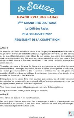 REGLEMENT DE LA COMPETITION - 4&Egrave;ME GRAND PRIX DES FADAS