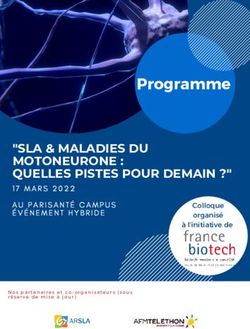Programme "SLA & MALADIES DU MOTONEURONE : QUELLES PISTES POUR DEMAIN ?"