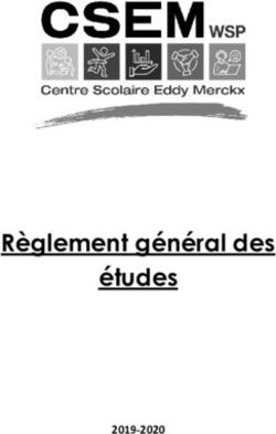 Règlement général des études 2019-2020 - Centre Scolaire Eddy Merckx