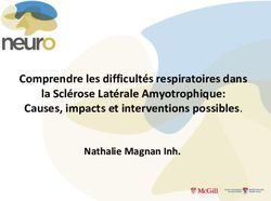 Comprendre les difficultés respiratoires dans la Sclérose Latérale Amyotrophique: Causes, impacts et interventions possibles - Nathalie Magnan ...