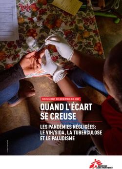 QUAND L'&Eacute;CART SE CREUSE - LES PAND&Eacute;MIES N&Eacute;GLIG&Eacute;ES: LE VIH/SIDA, LA TUBERCULOSE ET LE PALUDISME