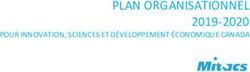 PLAN ORGANISATIONNEL 2019-2020 - POUR INNOVATION, SCIENCES ET DÉVELOPPEMENT ÉCONOMIQUE CANADA - Mitacs