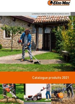 Catalogue produits 2021 - LA MARQUE ORANGE PRÉFÉRÉE DES ESPACES VERTS - Oleo-Mac