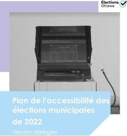 Plan de l'accessibilité des élections municipales de 2022 - Version abrégée