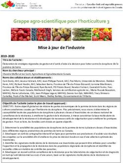 Mise &agrave; jour de l'industrie - Grappe agro-scientifique pour l'horticulture 3 - Canadian ...