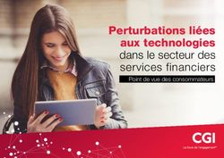 Perturbations liées aux technologies dans le secteur des services financiers - Point de vue des consommateurs - CGI.com