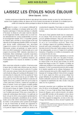 LAISSEZ LES &Eacute;TOILES NOUS &Eacute;BLOUIR - AVEC NOS &Eacute;L&Egrave;VES - CLEA
