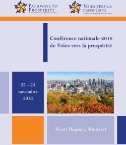 Conférence nationale 2018 de Voies vers la prospérité 22 - 23 novembre 2018 - Pathways to ...