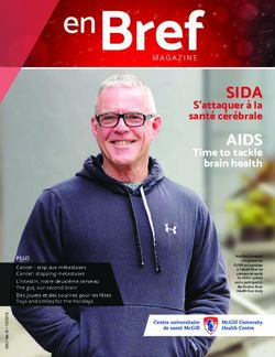 SIDA S'attaquer à la santé cérébrale - MUHC
