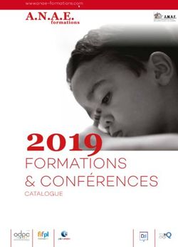2019 FORMATIONS & CONFÉRENCES - CATALOGUE - ANAE