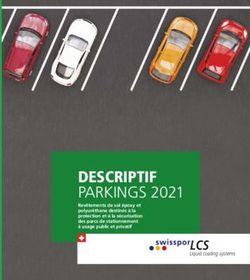 DESCRIPTIF PARKINGS 2021 - LCS Liquid coating systems - Swisspor
